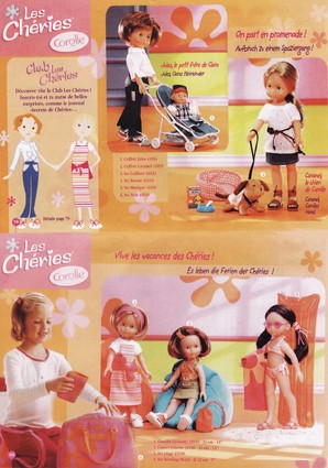 poupées de collection,corolle,chéries,mannequins,catalogues de jouets